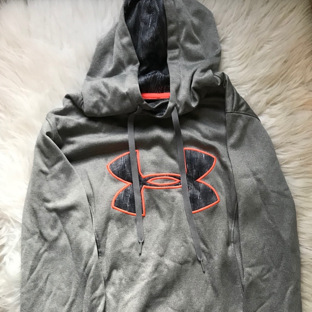 Under Armour Semi-Fitted Grey ColdGear Hoodie